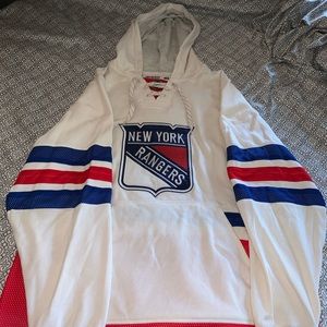 New York Rangers Fleece Jersey Hoodie